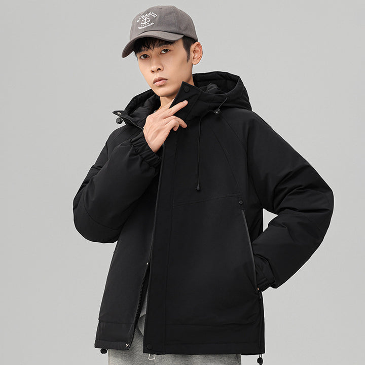 Herren Technische Winterjacke mit verstellbarem Kapuzenkragen Drune