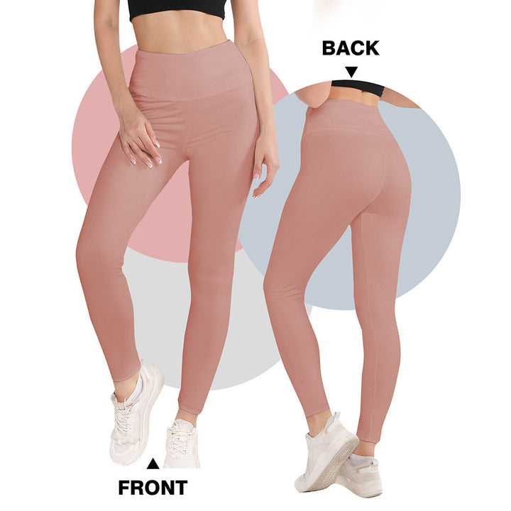 Damen Hochwertige Sportleggings mit seamless Design und hohem Bund Drune