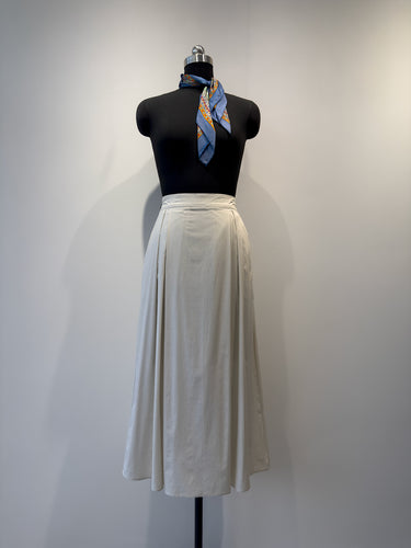 Damen Elegante A-Linie Baumwoll Midi Rock Chichischerry