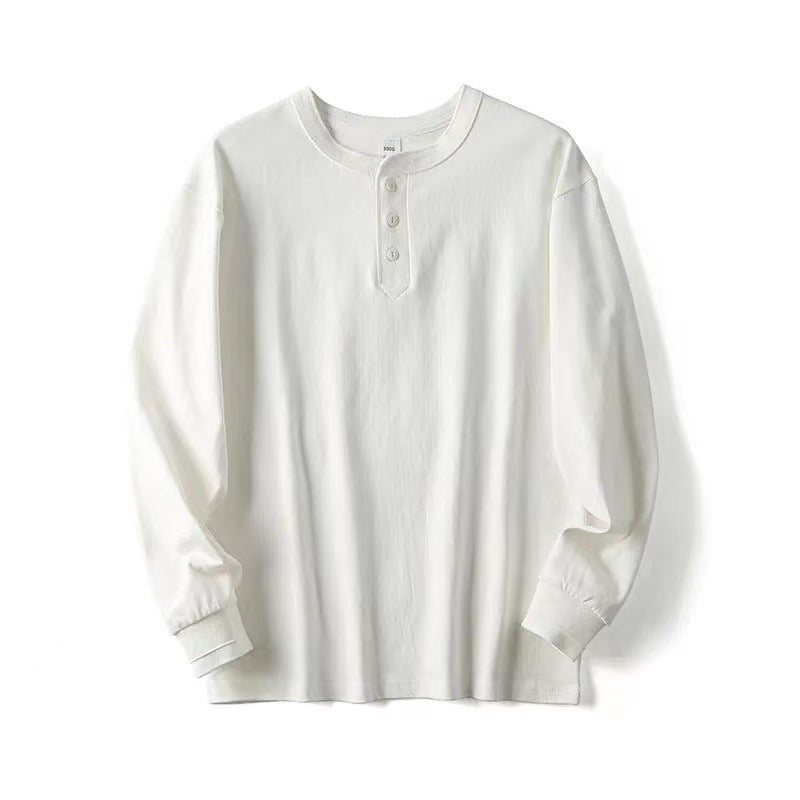 Damen Langarm-Henley-Shirt aus atmungsaktiver Baumwolle Drune