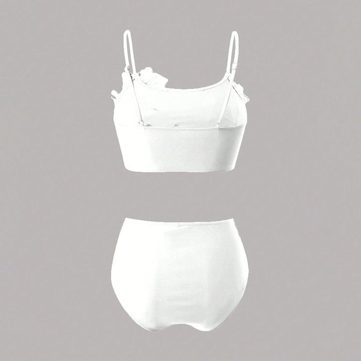 Damen Bikini-Set mit Blumenapplikationen Drune