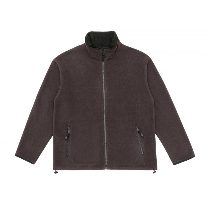 Herren Fleecejacke mit Stehkragen, windabweisendem Microfleece und Kordelzugsaum Drune