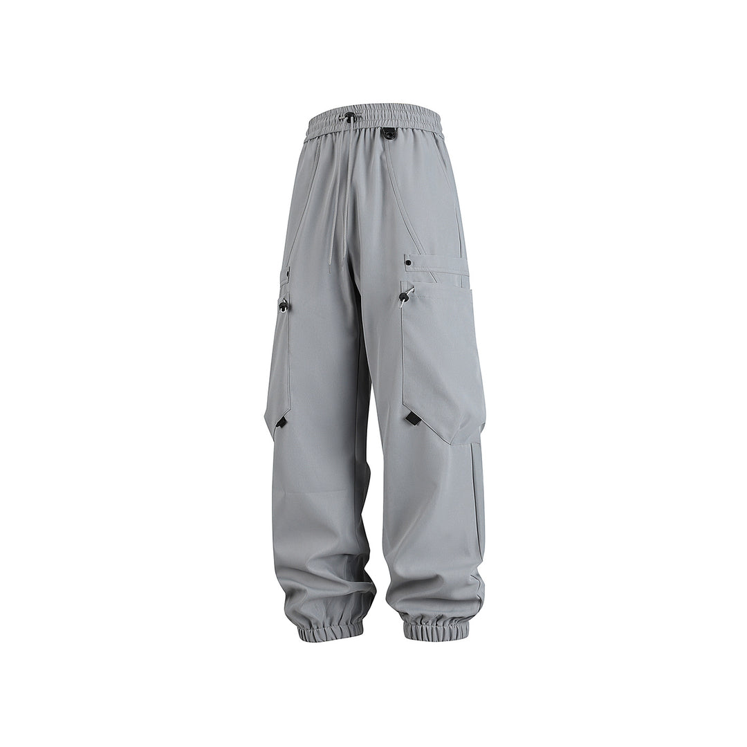 Herren Technische Cargo-Jogginghose mit elastischem Tunnelzugbund und multifunktionalen Klapptaschen Drune