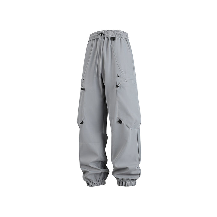 Herren Technische Cargo-Jogginghose mit elastischem Tunnelzugbund und multifunktionalen Klapptaschen Drune