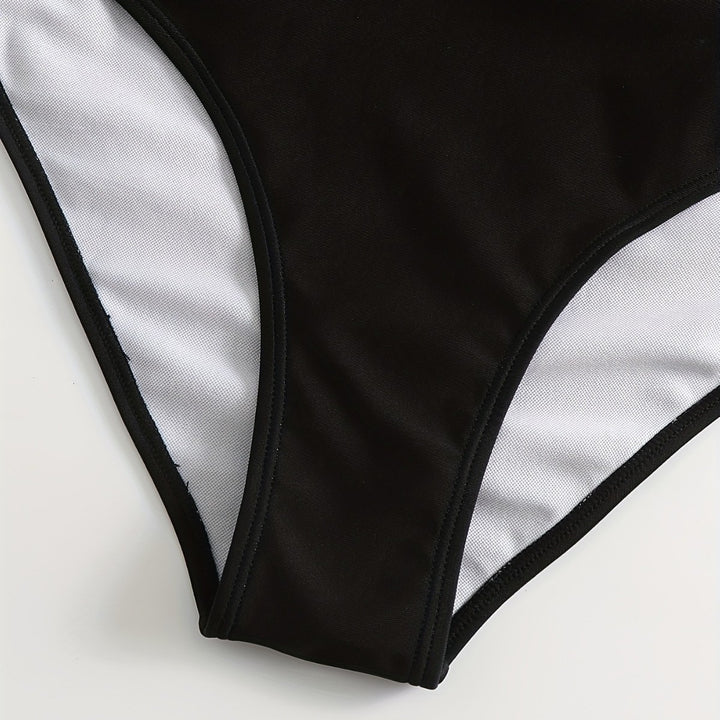 Damen Tankini Set mit verspieltem Druck und modischen Details Drune