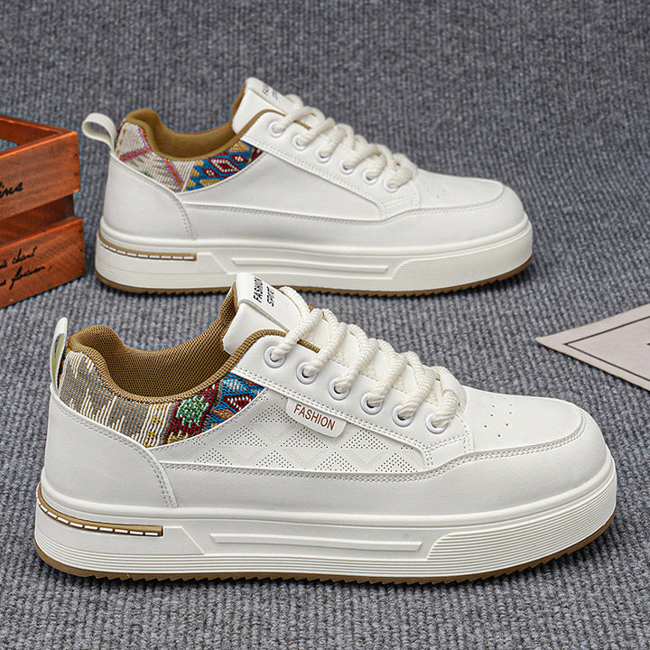 Damen Plateau-Sneaker mit Zierstickerei und gepolsterter Komfortsohle Drune