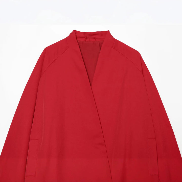 Damen Oversized Bomberjacke mit Schalkragen, Raglanärmeln und elastischem Saum Drune