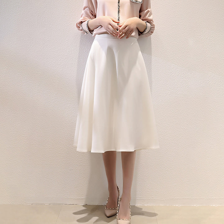 Damen Eleganter Midirock mit schwingendem Schnitt Drune