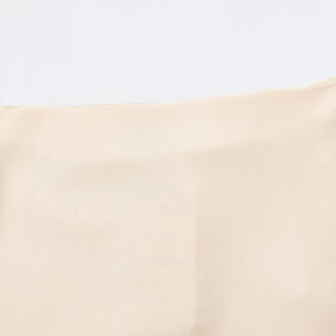 Damen Fließender Satin-Midirock mit Knotengürtel und Kontrastkante Drune