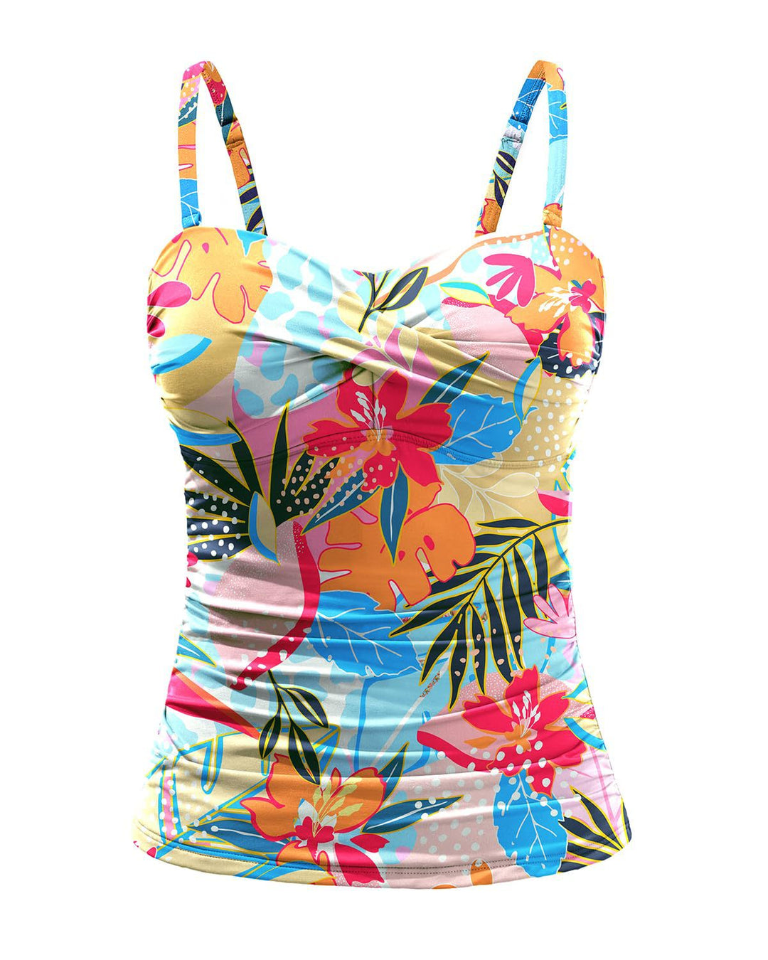 Damen Tankini mit raffiniertem Wickeldesign Drune