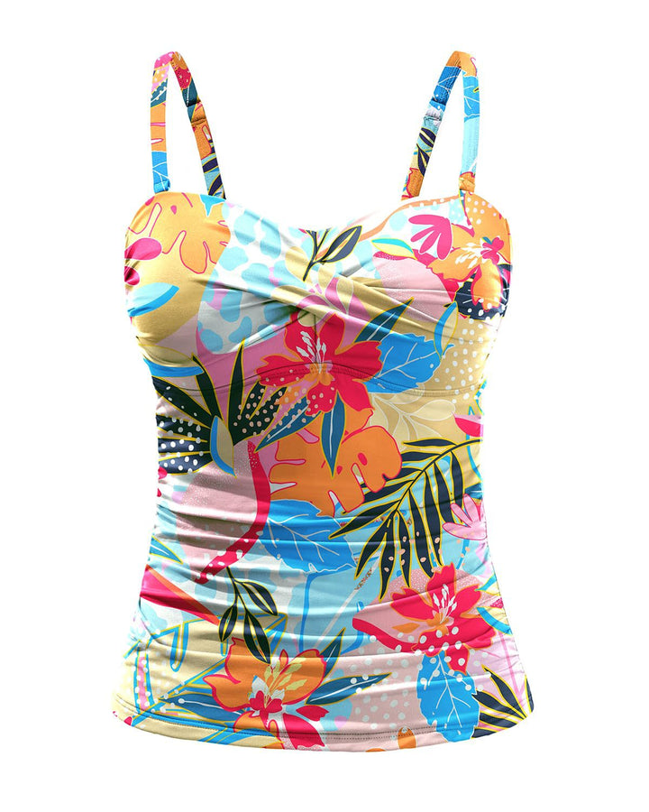 Damen Tankini mit raffiniertem Wickeldesign Drune
