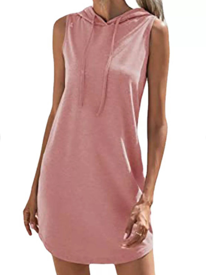 Damen Kapuzenkleid aus atmungsaktivem Jersey-Material Drune