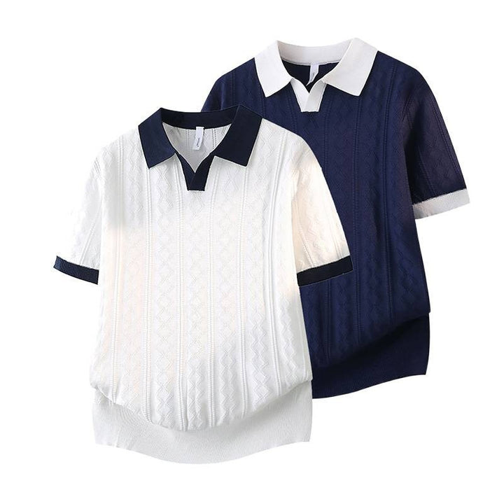 Damen Elegantes Polo-Kurzarmshirt Drune