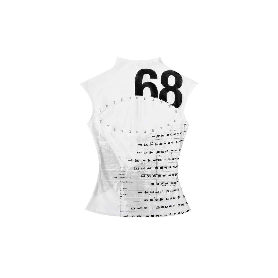 Damen Kreatives Tank-Top mit Grafischem Druck Drune