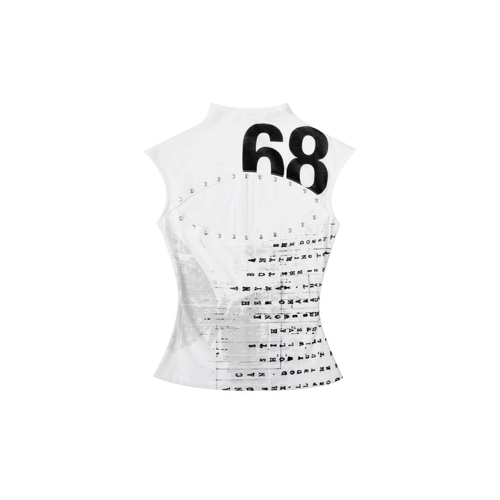 Damen Kreatives Tank-Top mit Grafischem Druck Drune