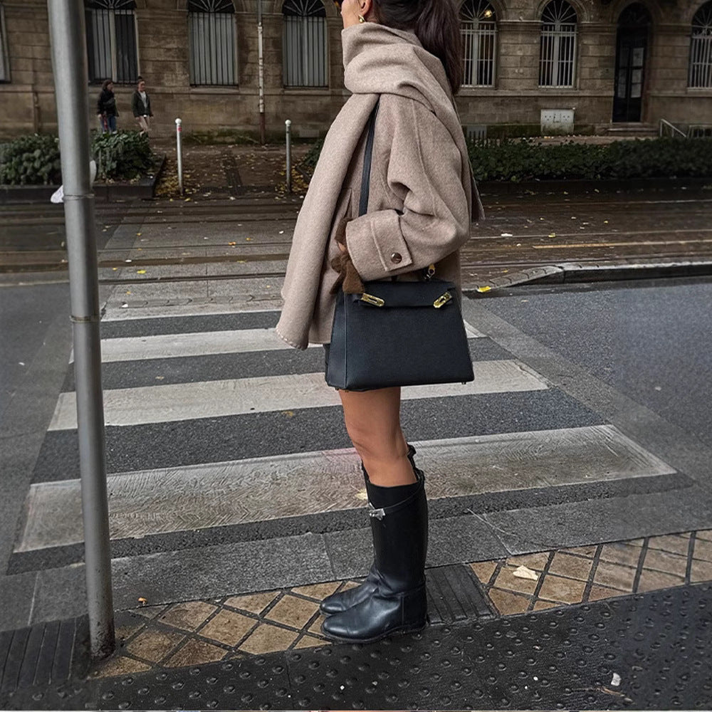 Damen modische Freizeitjacke aus hochwertigen Materialien mit praktischem Revers Drune