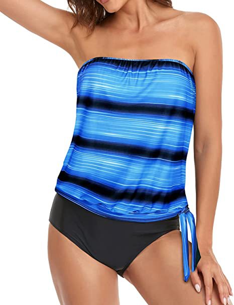 Drune | Blouson Tankini Badeanzüge Für Frauen Bauch Kontrolle Schwimmanzüge