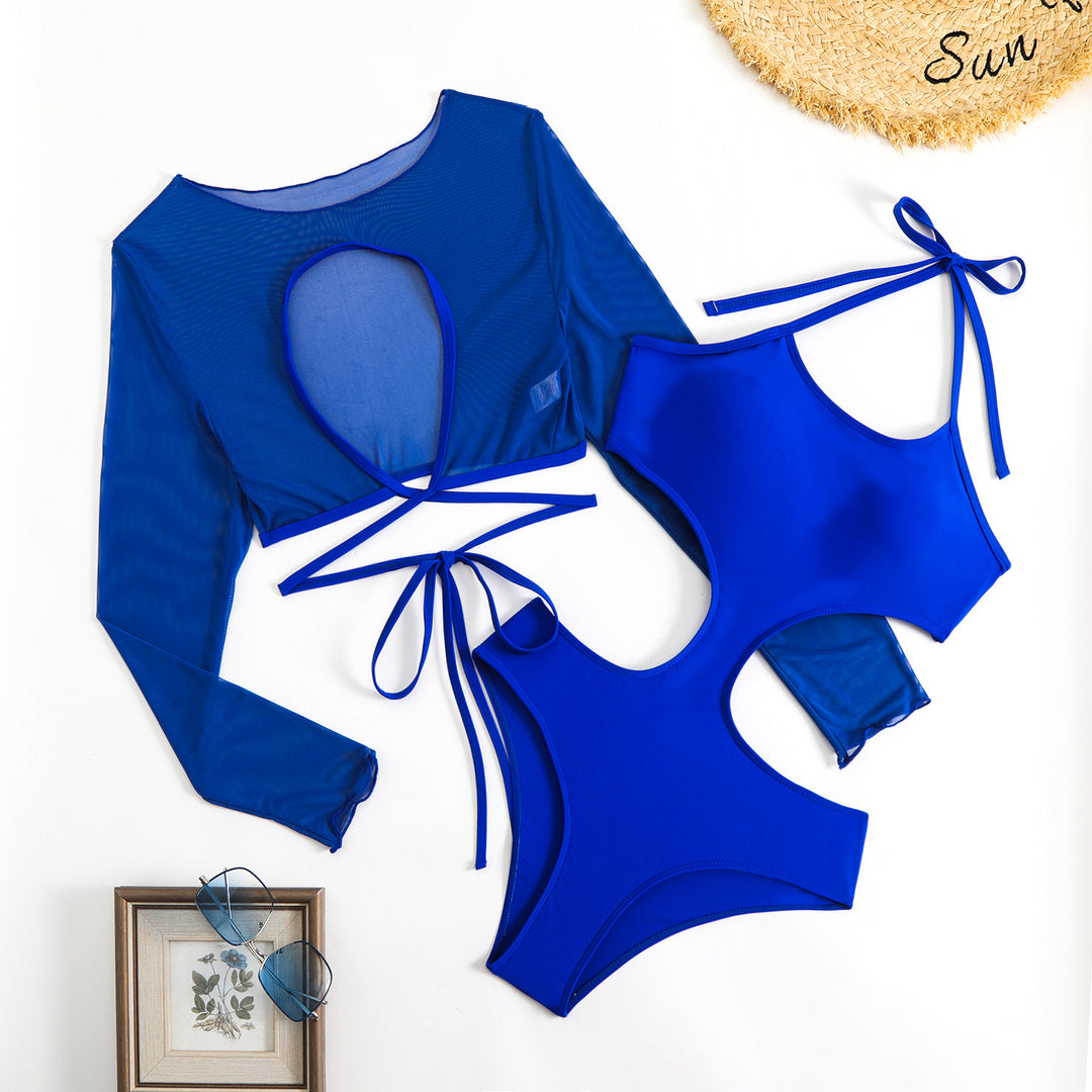 Damen Bikini-Set mit transparentem Oberteil und innovativem Schnitt Drune