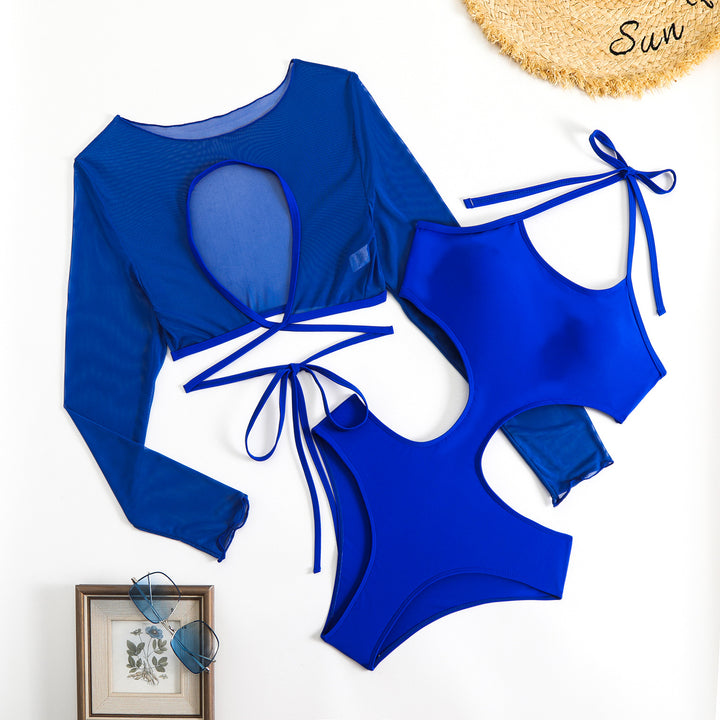 Damen Bikini-Set mit transparentem Oberteil und innovativem Schnitt Drune