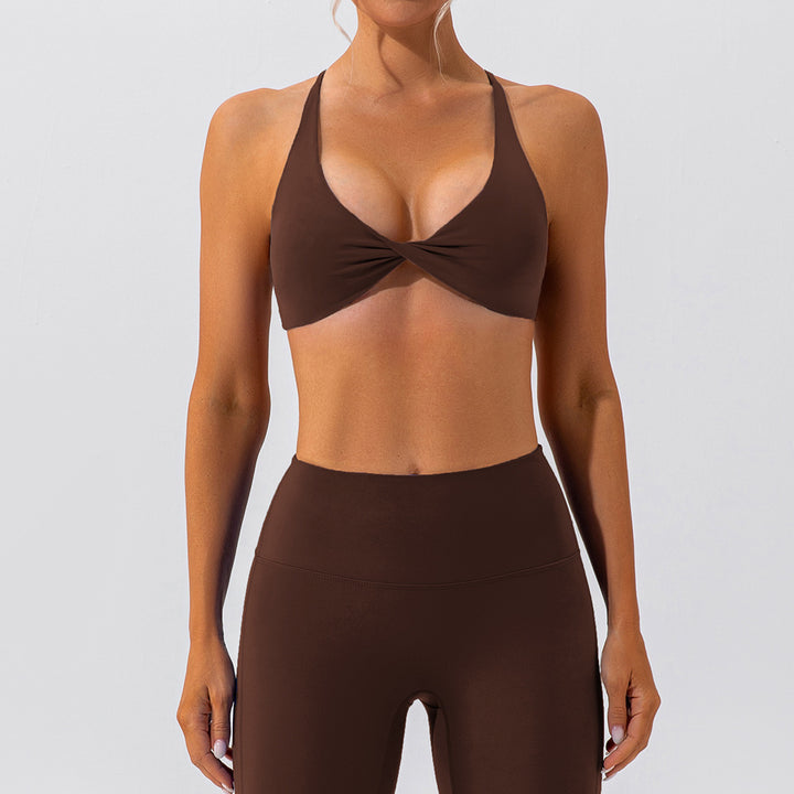 Damen Sportlich-funktionales Bustier mit gekreuztem Rückendesign und atmungsaktiven Materialien Drune