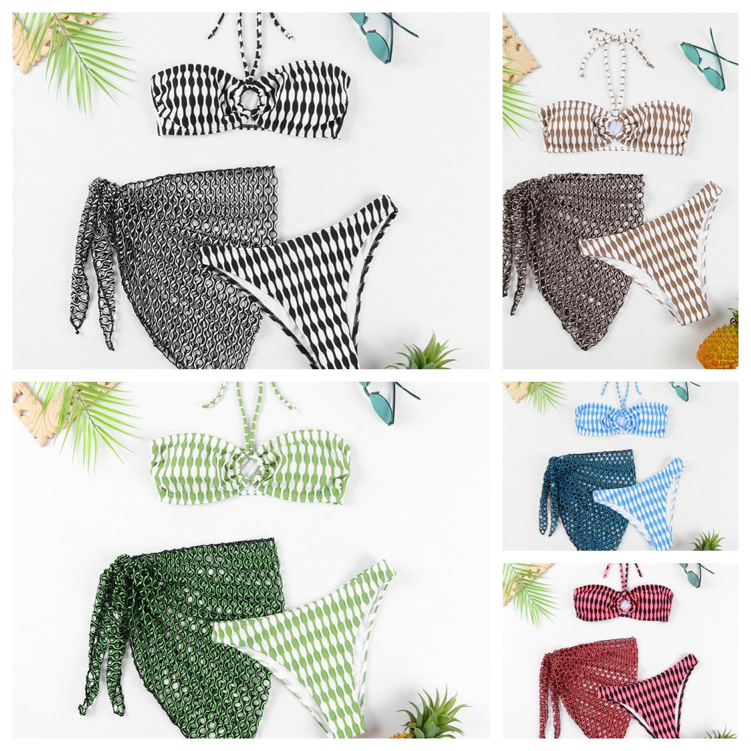 Damen Bikini-Set mit stylischem Wickeltuch Drune