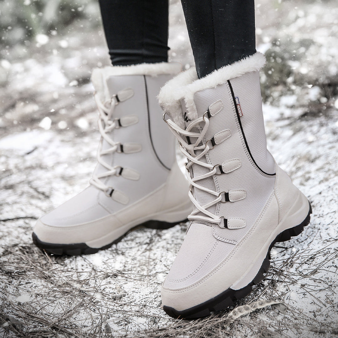Damen Winterstiefel mit wärmeisolierendem Innenfutter und rutschfester Sohle Drune