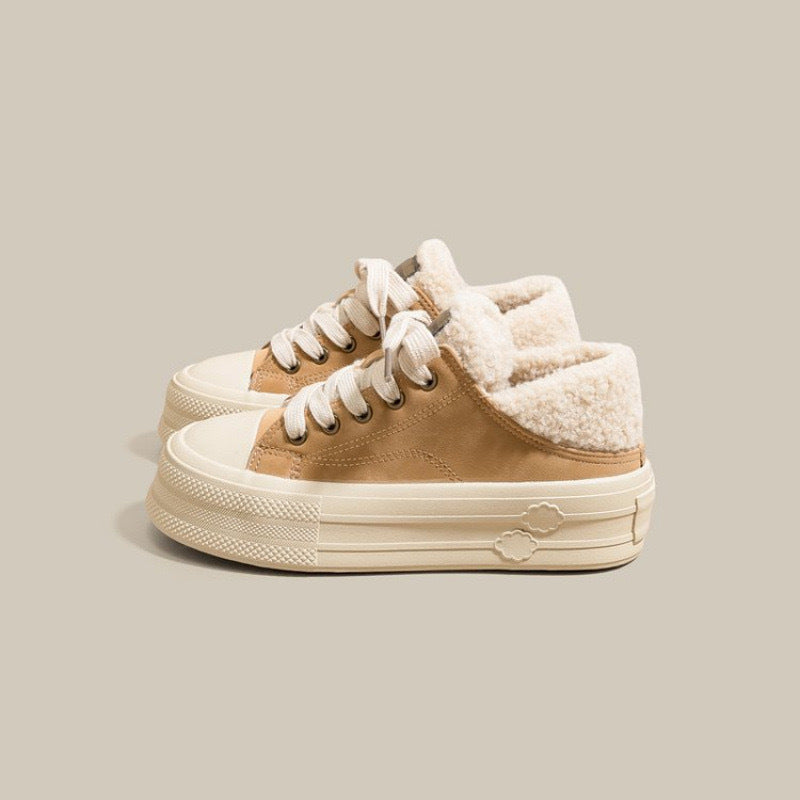 Damen Winterliche Sneaker mit kuscheligem Futter und rutschfester Sohle Drune