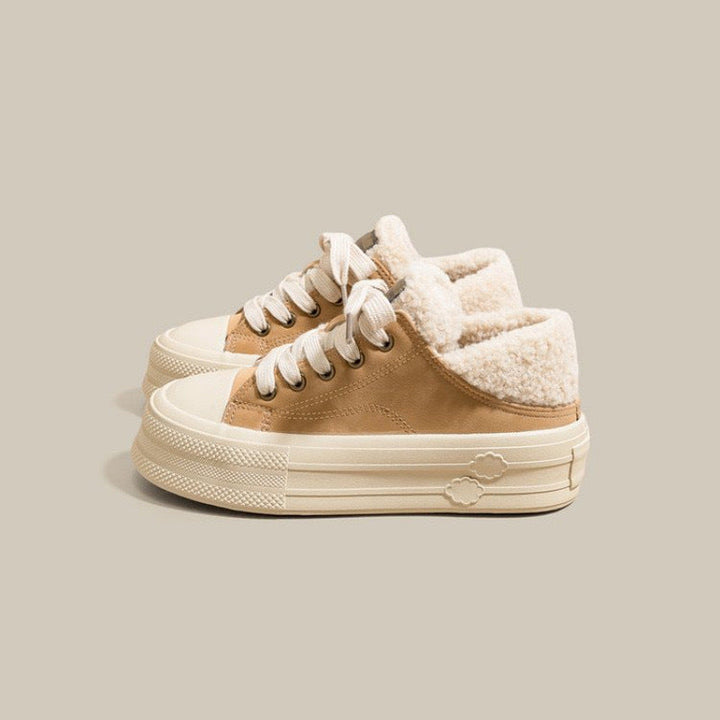 Damen Winterliche Sneaker mit kuscheligem Futter und rutschfester Sohle Drune