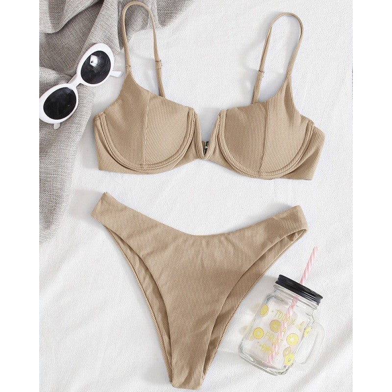 Damen Push-Up Bikini-Set mit verstellbaren Trägern Drune