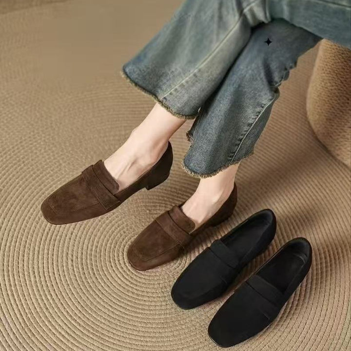 Damen Elegante Mokassins aus Veloursleder Drune