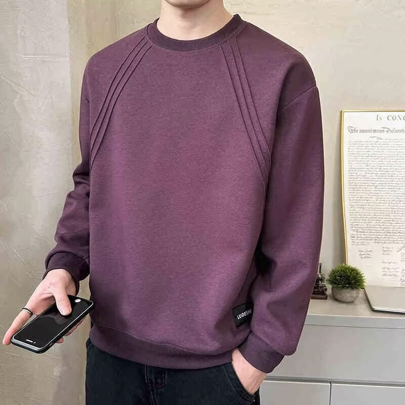 Herren Sweatshirt mit modernem Design und funktionalen Details Drune
