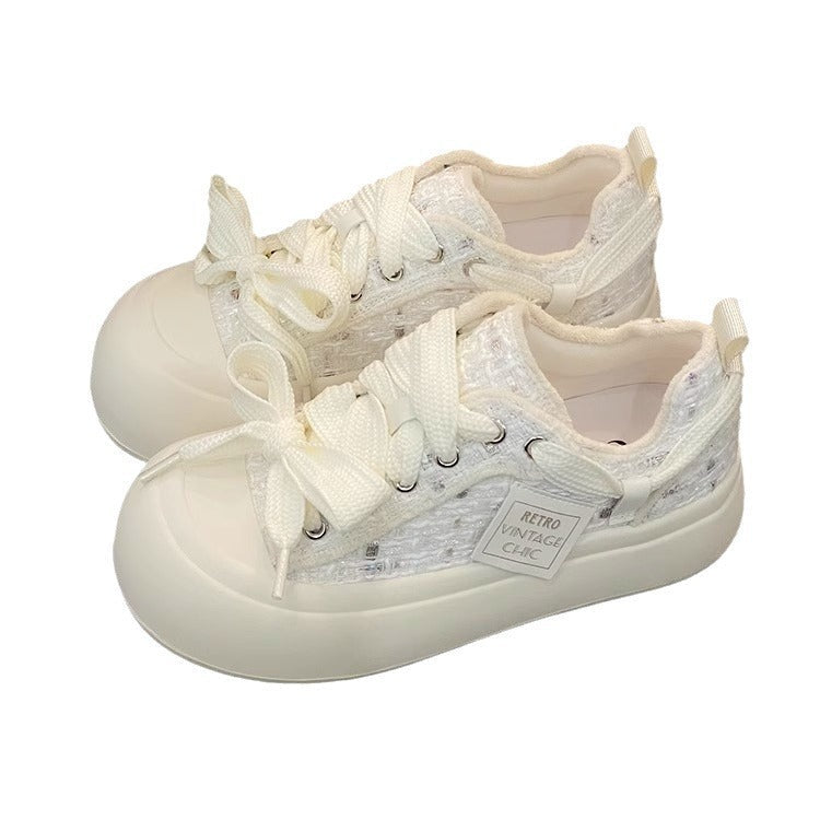 Damen Vintage Sport Sneakers mit komfortabler Gummisohle und weichem Obermaterial Drune