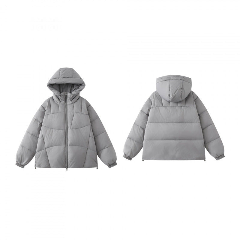 Unisex Wattierte Kapuzenjacke im Oversize-Puffer-Stil Drune