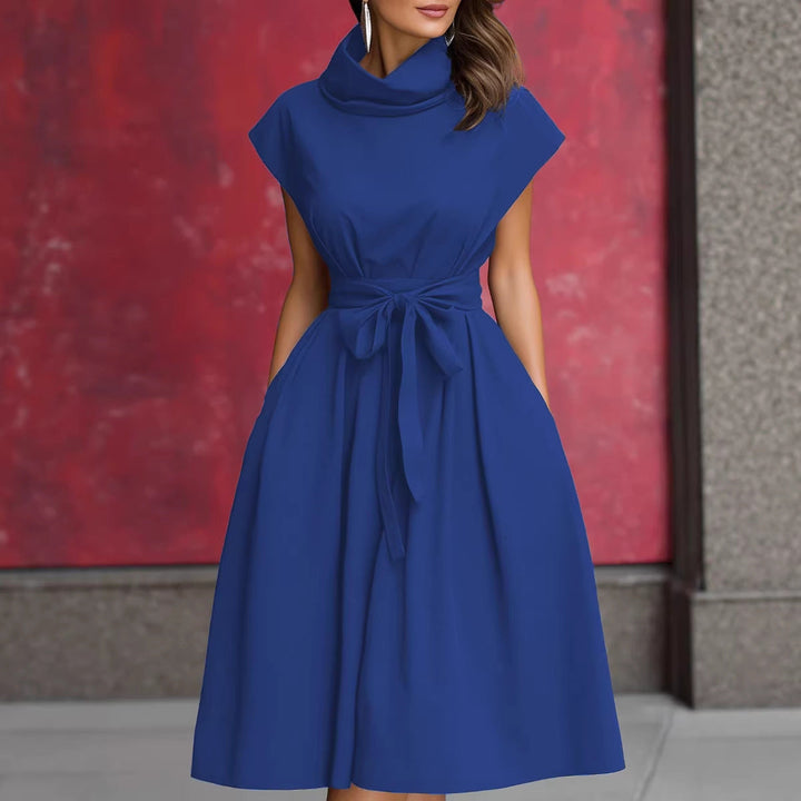 Damen Kleid mit schicker, geraffter Kapuze und praktischen Taschen Drune