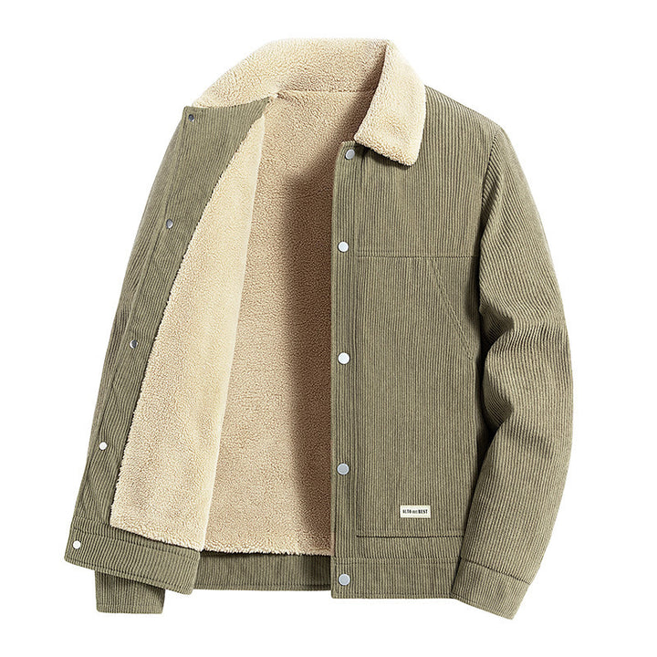 Herren Warme Cordjacke Drune