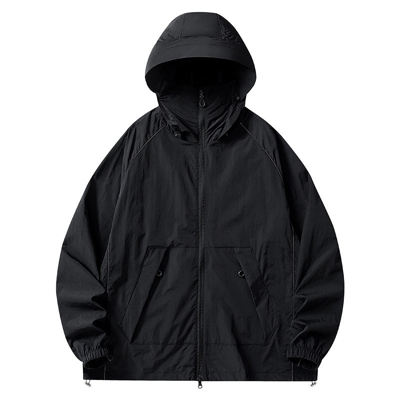 Damen Atmungsaktive und Wasserdichte Outdoor-Jacke Drune