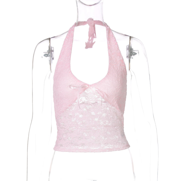Damen Haltertop aus feiner Spitze Drune