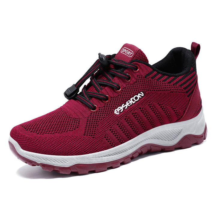 Herren nan flexible Mesh-Trailrunner mit stoßdämpfender EVA-Zwischensohle, Schnellzug-Schnürung und griffiger Outdoor-Profilsohle Drune