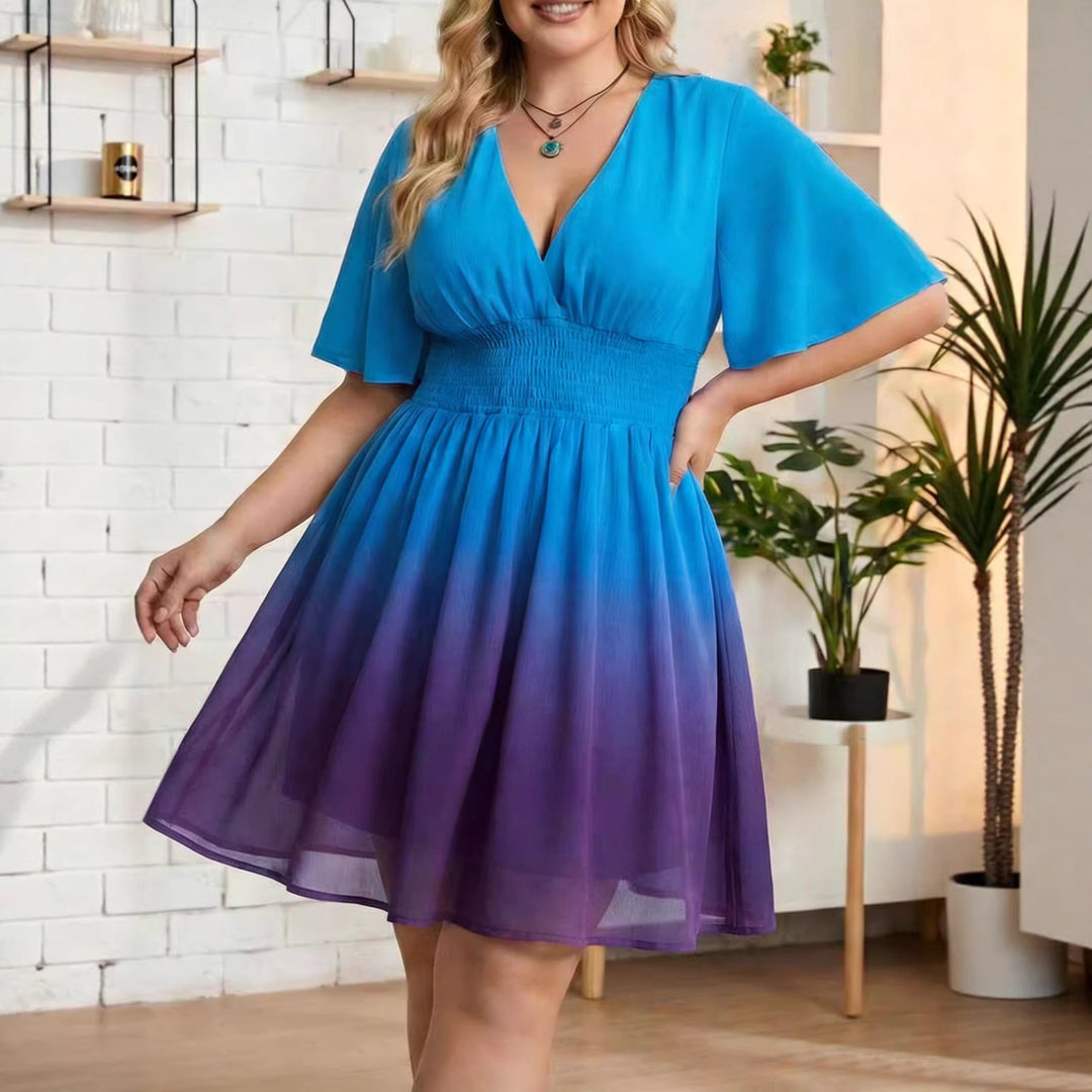 Damen Ombre-Modekleid Drune