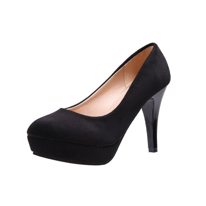Damen elegante Plateau-Pumps mit komfortablem Sitz und hohem Absatz Drune