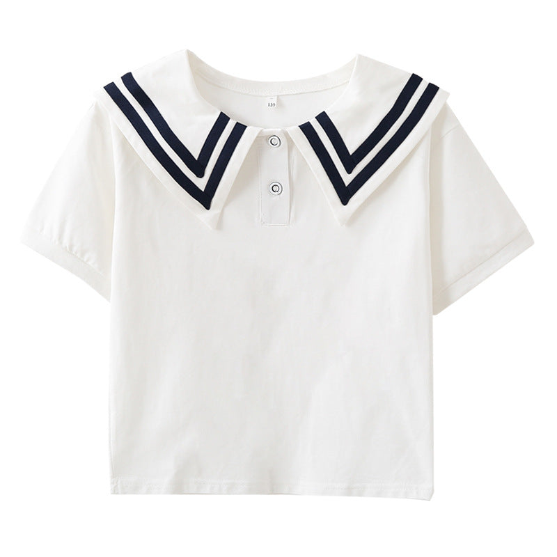 Damen Polo Shirt mit maritimem Kragen Drune