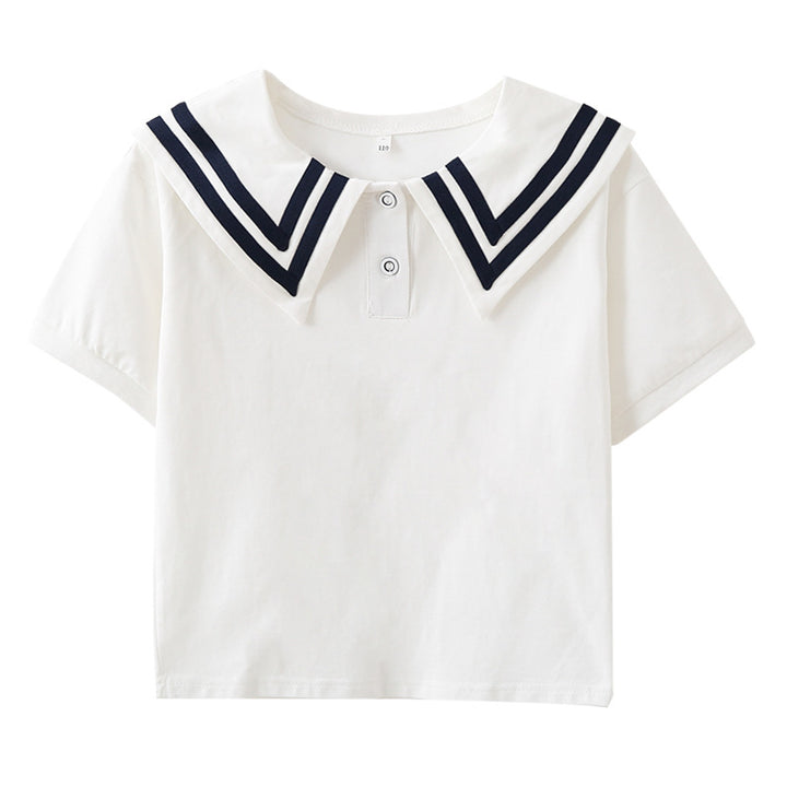 Damen Polo Shirt mit maritimem Kragen Drune