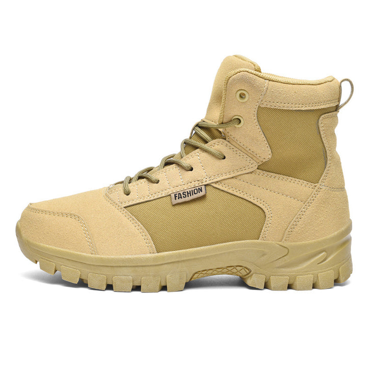Damen Modische knöchelhohe Einsatz‑Stiefelette im Tactical‑Look mit griffiger Leichtprofilsohle Drune