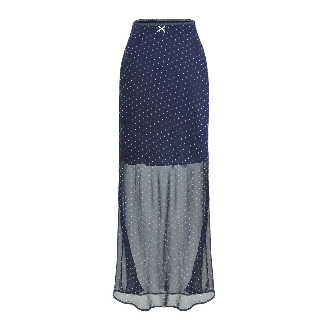 Damen Leichter Midirock aus Chiffon mit Leoprint und elastischem Bund Drune