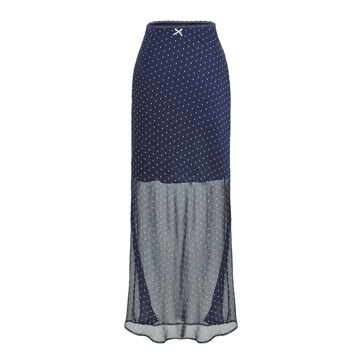 Damen Leichter Midirock aus Chiffon mit Leoprint und elastischem Bund Drune