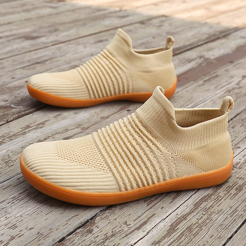 Unisex nan sockenähnlicher Stricksneaker mit elastischem Schaft und rutschfester Gummisohle Drune