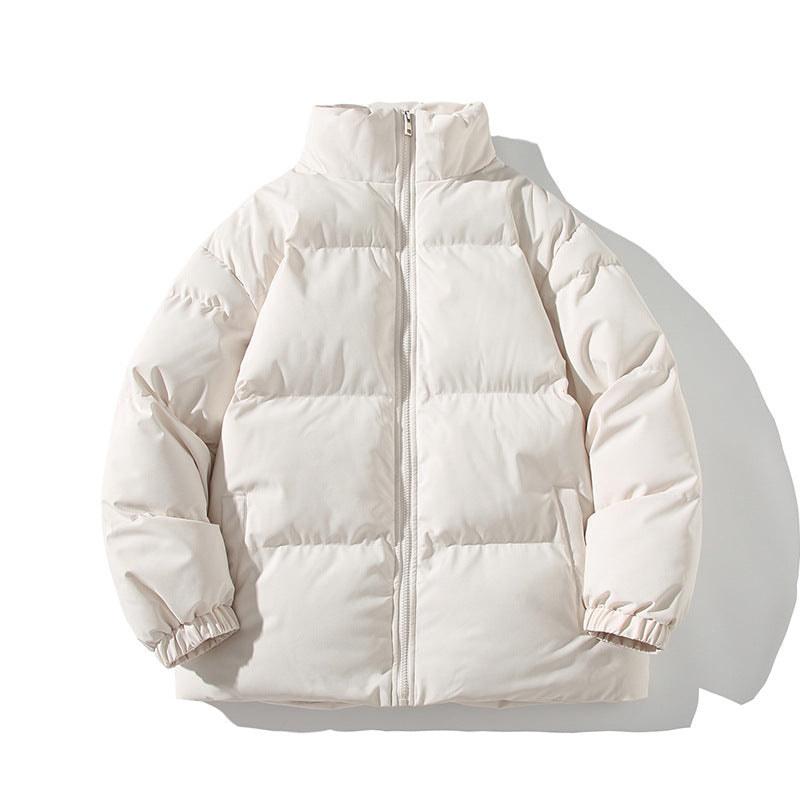 Herren Wattierte Oversize-Pufferjacke mit hohem Stehkragen & elastischen Bündchen Drune