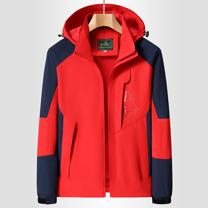 Damen Kapuzen-Softshelljacke wind- und wasserabweisend atmungsaktiv Drune