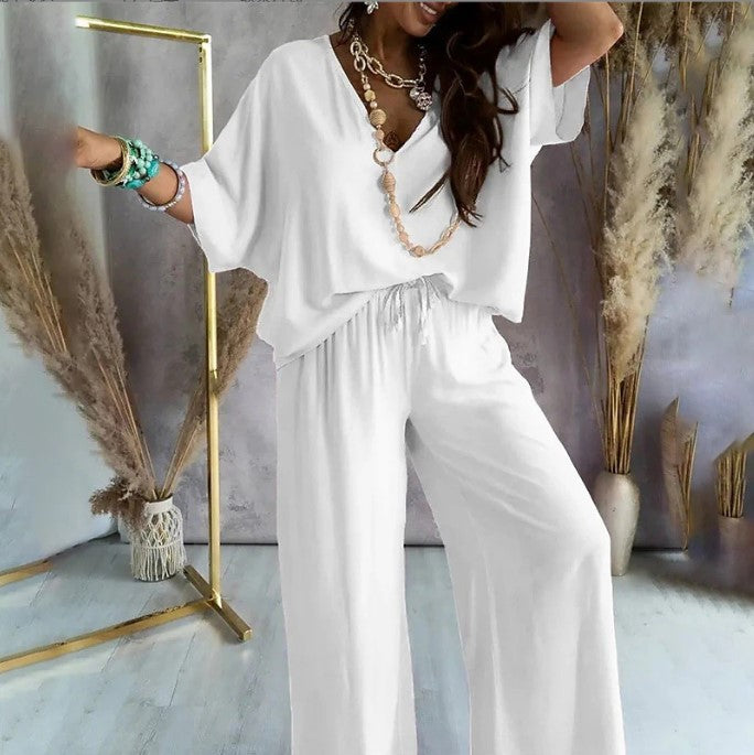 Damen Casual Chic Loungewear Set Drune