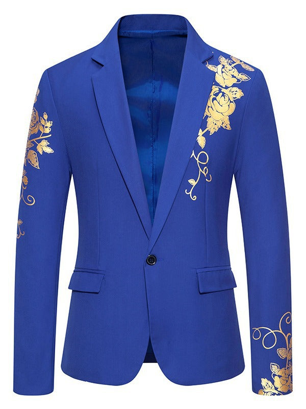 Herren eleganter Blazer mit floralem Design und hochwertiger Verarbeitung Drune